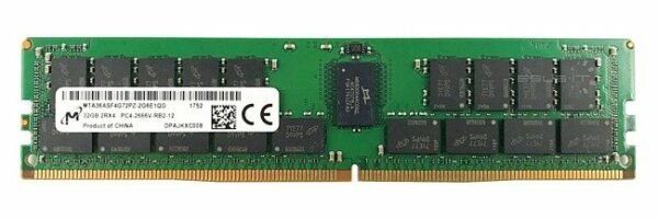 Micron 32GB DDR4-2666 ECC Registered (MTA36ASF4G72PZ-2G6E1) Mémoire, Location et Achat